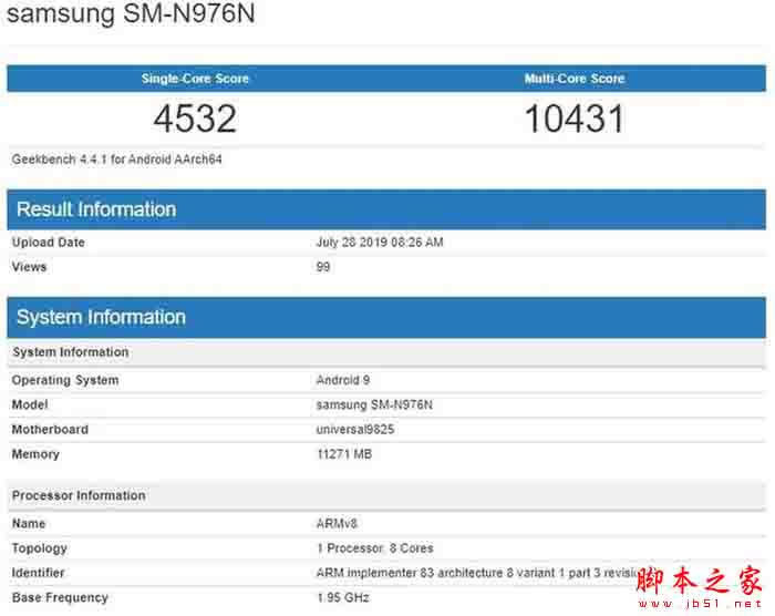 Galaxy Note 10 + 5G GeekBenchܷô?_׿ֻ_ֻѧԺ_վ