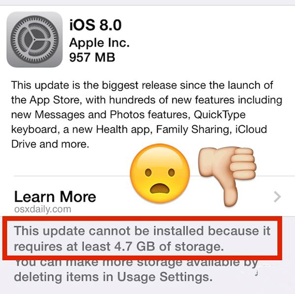 iOS8ʱԤռߴ4.7GB